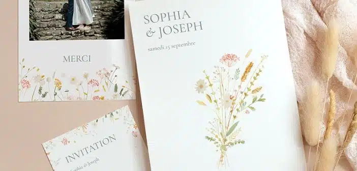 Comment choisir les couleurs et les motifs pour créer un faire-part de mariage chic et romantique